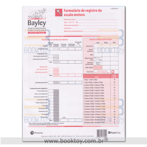 Bayley III Formulário de Registro da Escala Motora