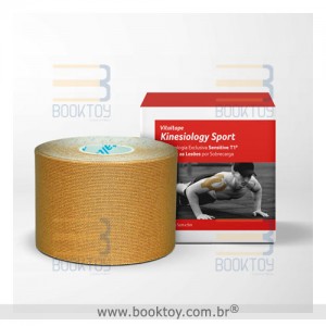 Bandagem Vitaltape Kinesio Sports Bege 5cm x 5m