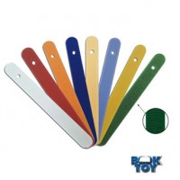 Espátulas Coloridas Perfuradas de Plástico com Superfícies Rugosas (24 Unidades) Para uso no Vibrador Pró-Fono