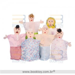 Fantoches Família Branca (pequena)