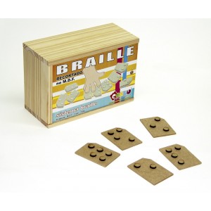 BRAILLE - Sistema Braille recortado em MDF (COD. 1390)