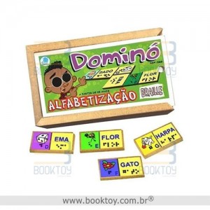 Dominó Alfabetização Braille