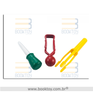 Kit 2 Pinças e 1 Conta-Gotas