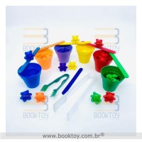 Kit Ursinhos Coloridos com Pinças