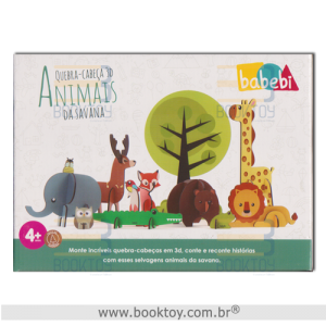 Quebra-Cabeça 3D Animais da Savana