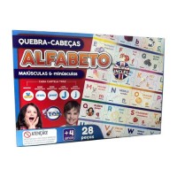 Quebra-Cabeças Alfabeto Inglês A ao Z Maiúsculas e Minúsculas