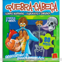 Quebra-cabeça Corpo Humano (Esqueleto e orgãos)
