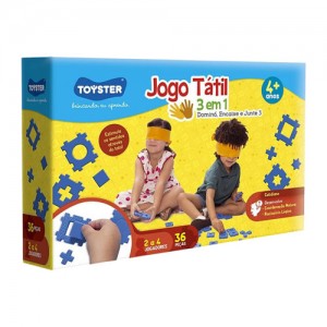 Tátil 3 em 1 Dominó Encaixe e Junte 3 Tátil 3 em 1 Dominó Encaixe e Junte 3