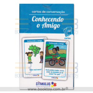 Cartas de conversação conhecendo o amigo (Azul) 