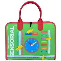 Livro Educativo Montessori Meu Livrinho Sensorial Maleta Educativa Horas