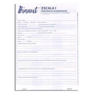 Binaut Escala I Protocolo de Respostas Vol. 3 Binaut Escala I Protocolo de Respostas Vol. 3