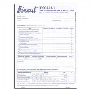 Binaut Escala I Protocolo de Analise e Interpretação Vol. 4