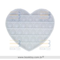 Pop It Fidget Silicone Muda Cor no Sol (Coração)