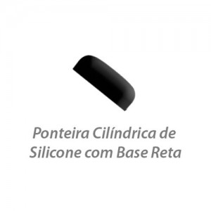 Ponteiras Cilíndricas de Silicone com Bases Retas